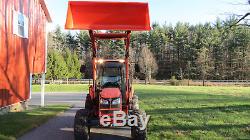 2012 KUBOTA M7040 4X4 UTILITY TRACTOR With CAB & LOADER 67HP DIESEL HYD SHUTTLE