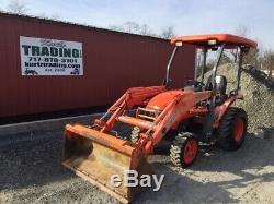 2013 Kubota B26 4x4 Diesel Hydro Compact Tractor with Loader Only 2200 Hours