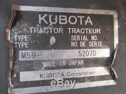 2013 Kubota M59 Tractor Loader Backhoe