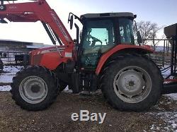 2013 Massey Ferguson 5470 MFWD With Loader, Bucket and 4 Spear Bale Fork