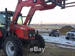 2013 Massey Ferguson 5470 MFWD With Loader, Bucket and 4 Spear Bale Fork