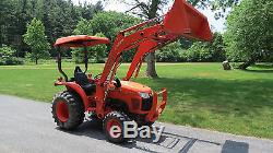 2014 KUBOTA L3800 4X4 COMPACT TRACTOR With LOADER HYDRO 678 HRS 38HP DIESEL