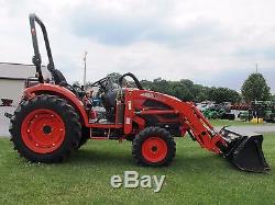 2014 Kioti Ck35 Compact Tractor Gear Drive 35hp 927 Hours Fully Serviced Nice