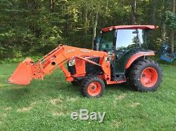 2014 Kubota L5460 4X4 with Cab Loader front aux 275 hrs Nice