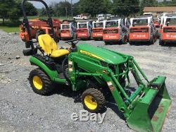 2015 John Deere 1025R 4x4 Hydro Compact Tractor Loader Only 300Hrs