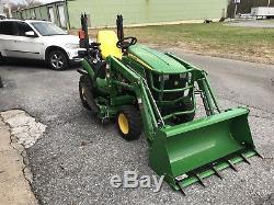 2015 John Deere 1025r 4wd Compact Tractor H120 Loader 60d Auto Connect Deck