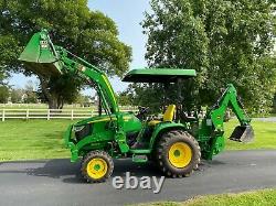 2015 John Deere 3033R Tractor H165 Loader 375A Backhoe