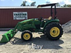 2015 John Deere 4044R 4x4 Hydro Compact Tractor with Loader