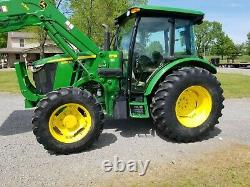 2015 John Deere 5100m tractor 100 HP No Def 4wd loader