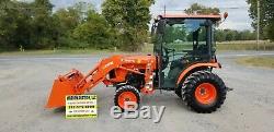 2015 Kubota B2650 Compact Loader Tractor WithCab 56 Hours! Warranty! Loaded Cab