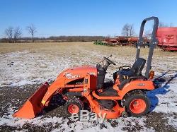 2015 Kubota BX1870 Tractor with Front loader, 54 belly mower, 4WD, Hydro, 102hrs