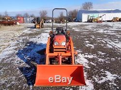 2015 Kubota BX1870 Tractor with Front loader, 54 belly mower, 4WD, Hydro, 102hrs