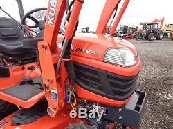 2015 Kubota BX1870 Tractor with LA203 Front Loader, 4WD, Hydro, 54 Belly Mower