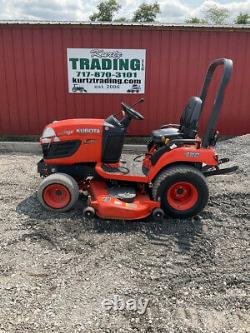2015 Kubota BX2660 4x4 Hydro 26Hp Compact Tractor with 60 Mower & Front Blade