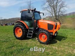 2015 Kubota M110GX Tractor Diesel Farm Ag Machine AC Heat 110hp 4x4 New tires