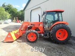 2015 Kubota M7060 Loader Tractor Cab Heat/ac 4x4 3 Point 540 Pto 773 Hours 71 HP
