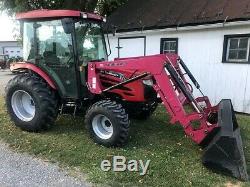 2015 MAHINDRA 5010 CAB TRACTOR With ML156 LOADER. DIESEL. 4X4. ONLY 415 HRS NICE