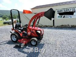 2015 Mahindra eMAX 22 Sub Compact Tractor Loader Belly Mower 4X4 22 HP Diesel