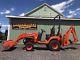 2016 Kubota Bx25d Hst 4x4 Diesel Tractor Loader Backhoe Tlb Low Cost Shipping