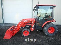 2017 KUBOTA B2650HSD TRACTOR With LOADER, CAB, HEAT A/C, 4X4, 540 PTO, 275 HRS