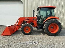 2017 KUBOTA M7060 TRACTOR With LOADER, CAB, 4X4, 540 PTO, 3 PT, HEAT A/C, 52 HOURS