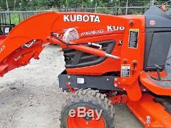 2017 Kubota BX2670 4WD Tractor, 54 Deck, LA243 Loader, 3 Bagger Blower, 37hrs