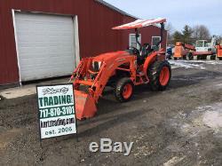 2017 Kubota L4060 4x4 Hydro Compact Tractor with Loader Only 500 Hours