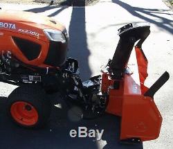 2017 Kubota Tractor BX2380RV60 with Snowblower, 4 Point Front Hitch, Mower Deck