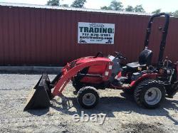 2017 Mahindra Emax 25 4x4 Hydro Compact Tractor Loader Backhoe Only 900Hrs