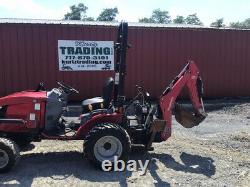 2017 Mahindra Emax 25 4x4 Hydro Compact Tractor Loader Backhoe Only 900Hrs