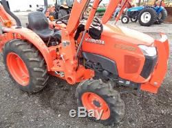 2018 Kubota L3301 Tractor with LA525 Loader, BH77 Backhoe, 4WD, 33HP, 87 Hours