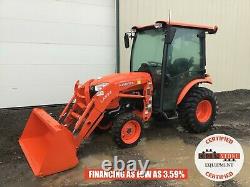 2019 KUBOTA B2650 TRACTOR With LOADER, CAB, 4X4, 3 PT, 540 PTO, HYDRO, 82 HRS