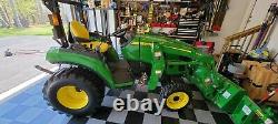 2021 JOHN DEERE 2032R TRACTOR With LOADER, 4X4, PTO, HYDROSTATIC, 15 HOURS