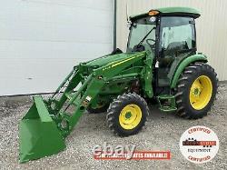 2021 JOHN DEERE 4044R TRACTOR With LOADER, CAB, 4X4, HYDRO, HEAT A/C, 22 HOURS