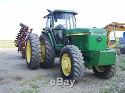 93 John Deere 4960 Farm Tractor, air, duals, quick hitch, powershift