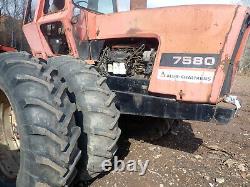 Allis Chalmers 7580 4x4 Tractor RUNS EXC! Diesel PTO DUAL WHEELS