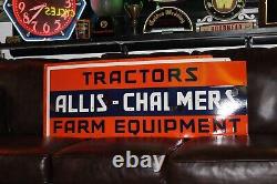 Allis-chalmers Tractors Farm Dealership Porcelain Metal Neon Sign Skin Corn Barn