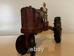 Antique Arcade Cast Iron Farmall Model M Farm Toy Tractor Rare Find