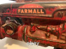 Antique Arcade Cast Iron Farmall Model M Farm Toy Tractor Rare Find