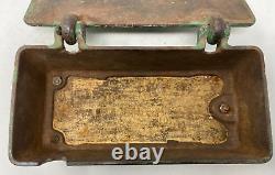Antique Vintage Cast Iron Tools Box for Tractor Farm Implement 1521