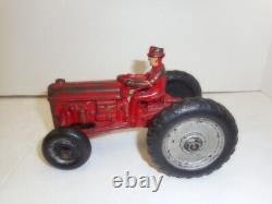 Arcade Cast Iron 1/16 Scale Ford 9N Red Toy Tractor