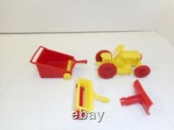 Auburn Plastic Wheel Horse Lawn & Garden Toy Tractor Set