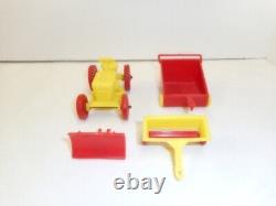 Auburn Plastic Wheel Horse Lawn & Garden Toy Tractor Set