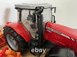 Bruder Massey Ferguson 7624 Dyna-6 Toy Tractor & Farm Equipment