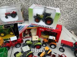 Collection Of Diecast Farm Tractors Etl, Joal, John Deere Etc