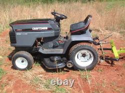 Craftsman Tractor, 3 Point hitch, High/Low Gears, + Plow, 44 Mower, Small Farm