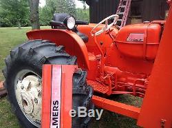 D-17 Allis Chalmers with Factory hydraulic loader and Oxnard rear scraper
