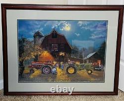 Dave Barnhouse Rematch Tractor Farm Hand Signed Numbered Print Framed LE /2450