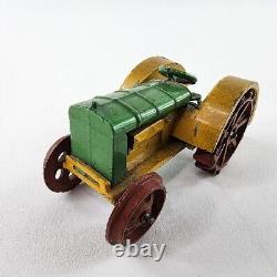 Dinky Toys 22E FARM TRACTOR Green Yellow 1930's Meccano England RARE