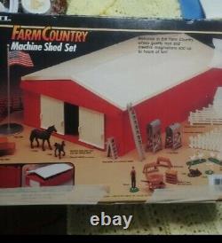 ERTL Farm Country Machine Shed Set Vintage 1990 Incomplete